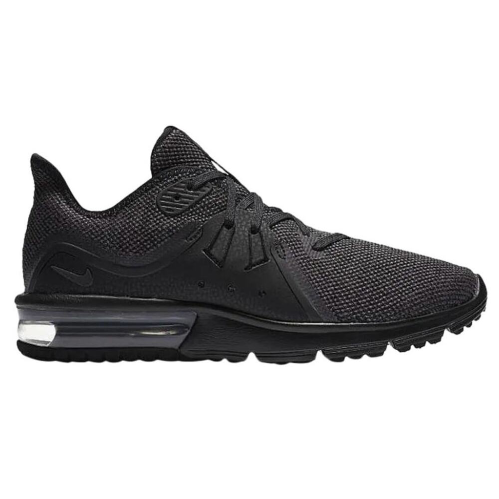 NIKE Air Max Sequent 3 Running Shoe Sneaker in Black Anthracite SZ 8